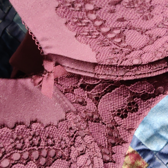 Body by Victoria 38DD/E85 Convertible Lined Demi Underwire Bra in Kir/Mulberry - Picture 2 of 13